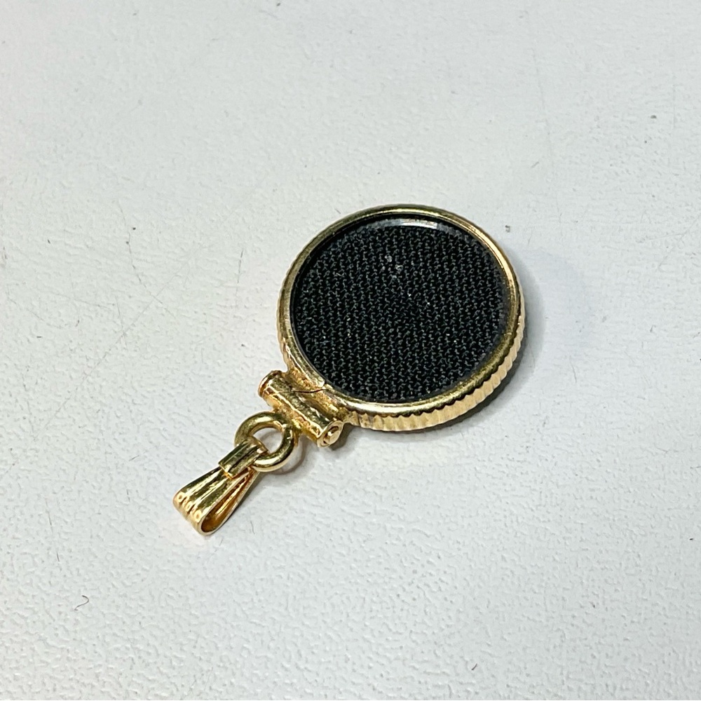 Vintage Gold Nugget Gold Filled Bezel Charm Pendant - Picture 4 of 5